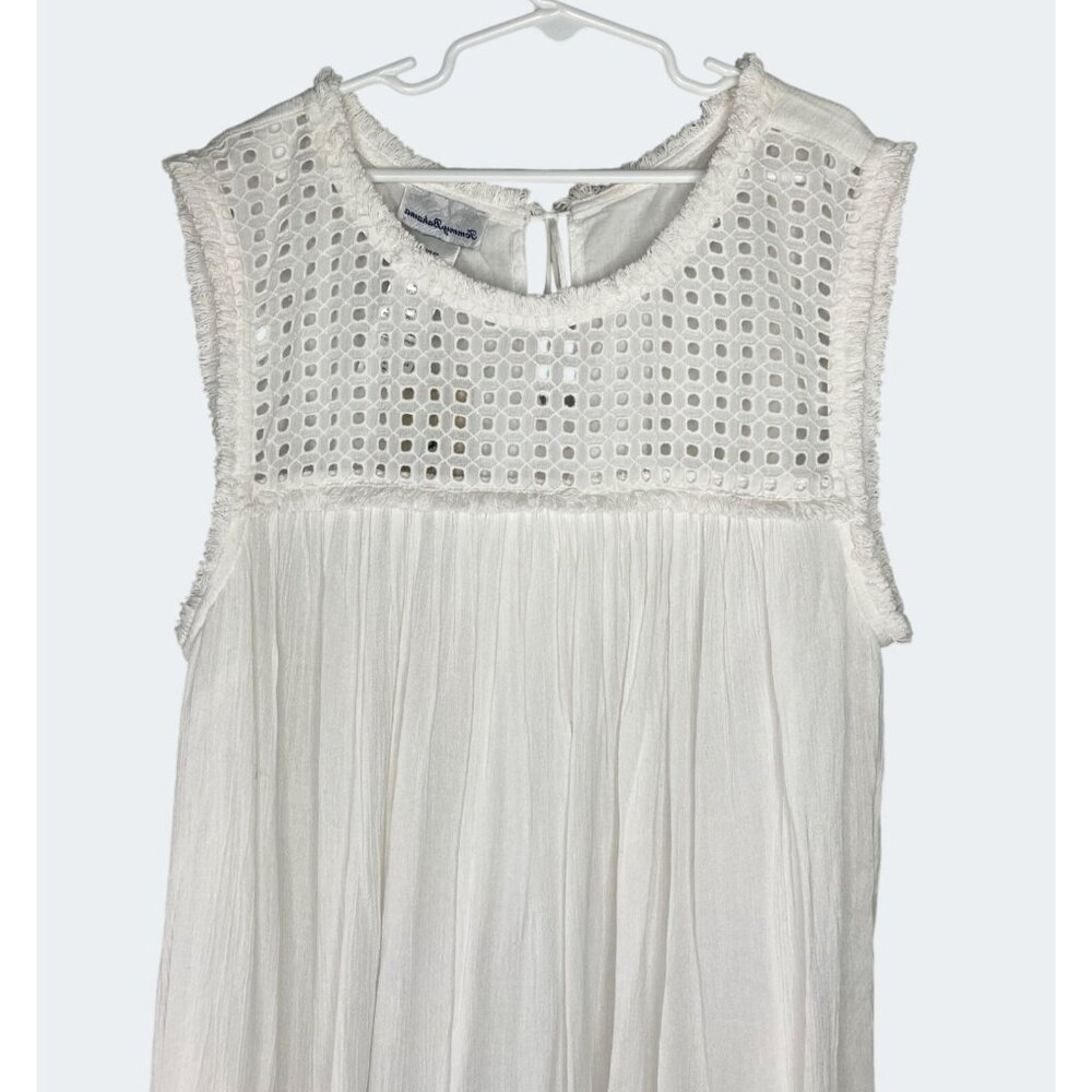 Tommy Bahama Womens Crinkle Rayon Sleeveless Dress Casual Beachwear Size Large - Picture 9 of 16